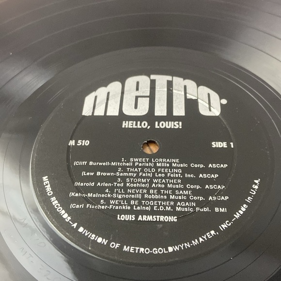 Hello Louis! Louis Armstrong Vinyl Record LP - Picture 6 of 14
